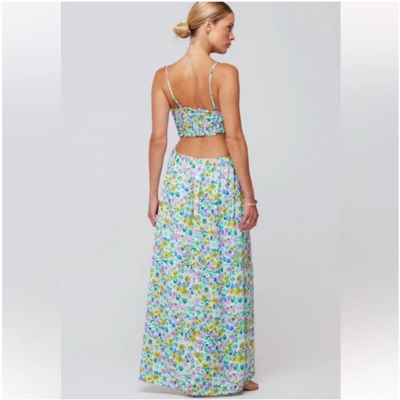 NWT RESA Floral Maxi Dress with Adjustable Straps - Picture 2 of 6